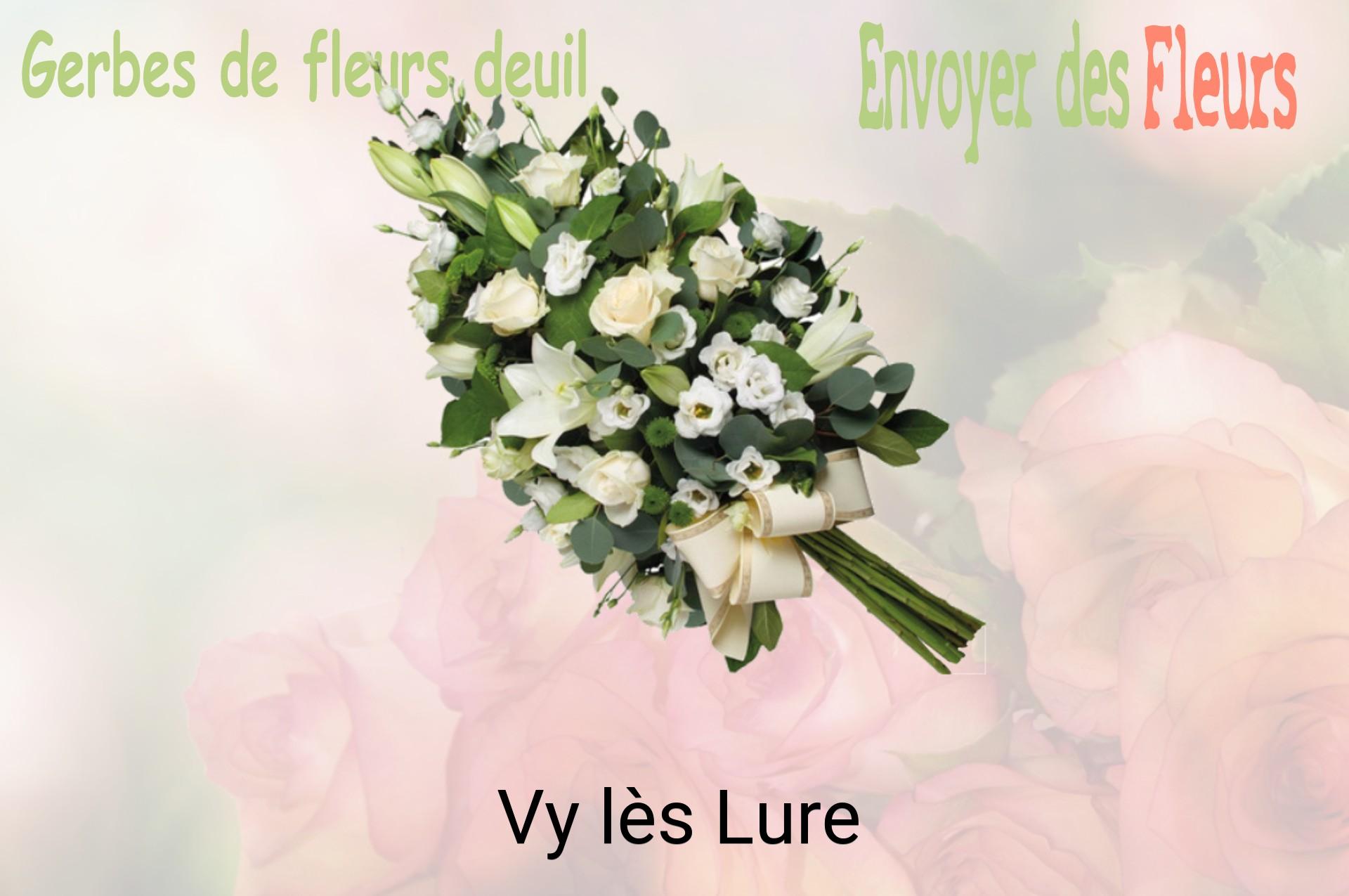Gerbe de fleurs de deuil livrée à Vy-lès-Lure